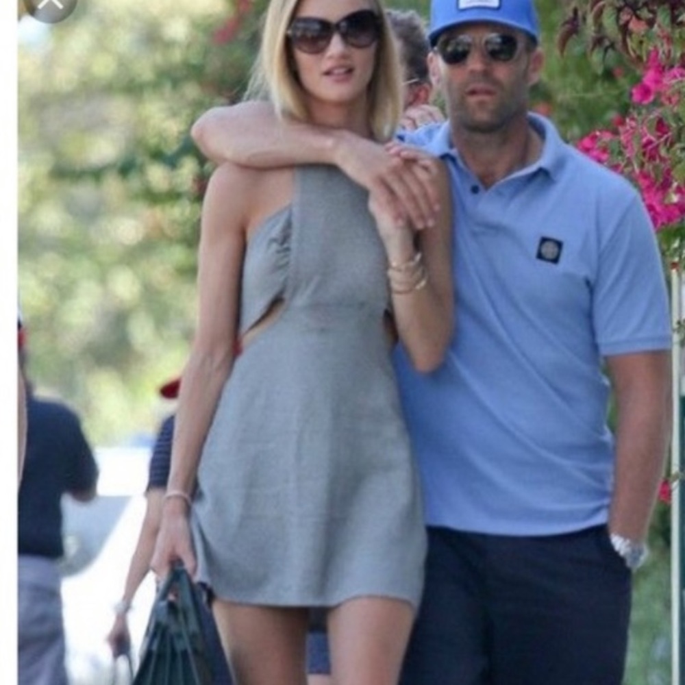 Reformation side cut out halter dress